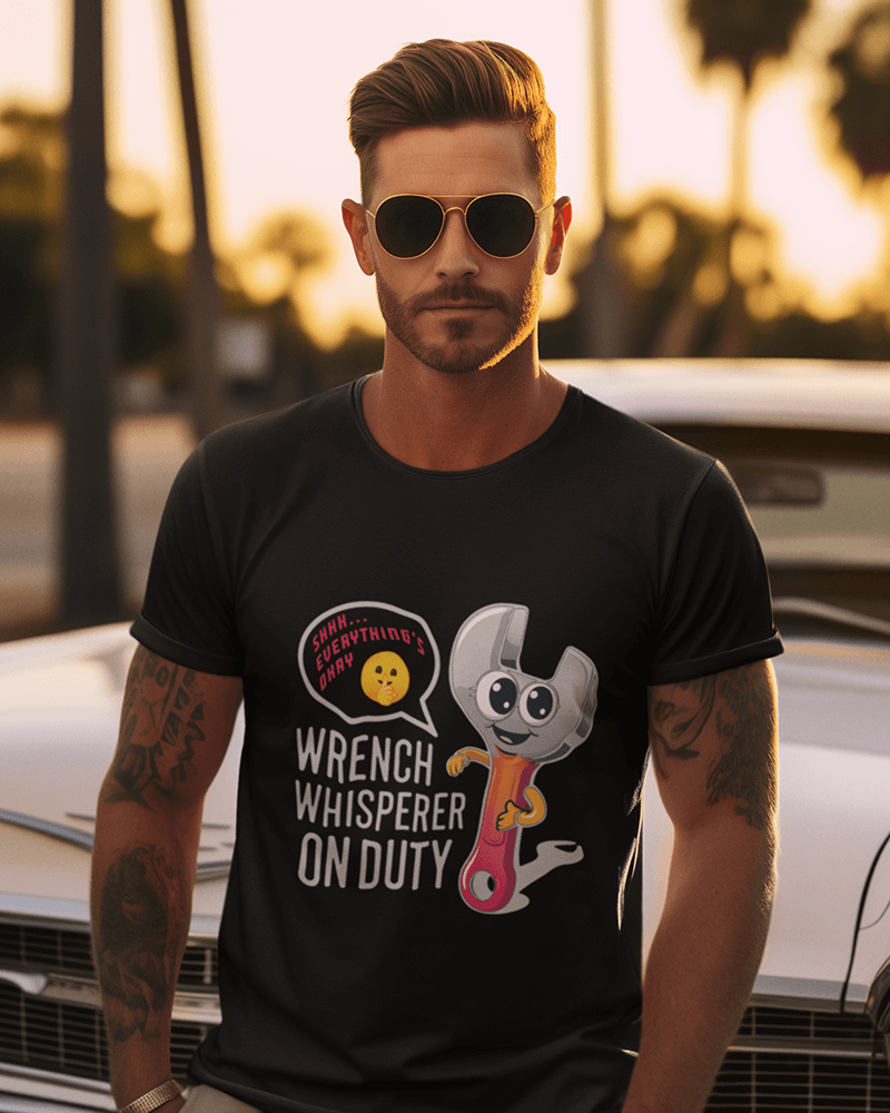 Wrench Whisperer  : Men's Cotton Crew Tee