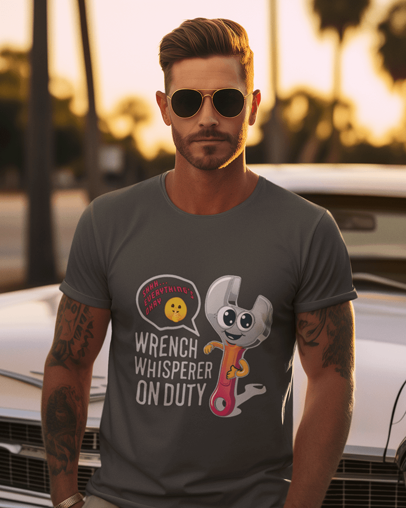 Wrench Whisperer  : Men's Cotton Crew Tee