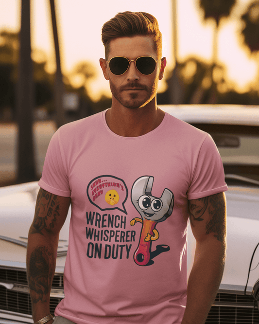 Wrench Whisperer  : Men's Cotton Crew Tee