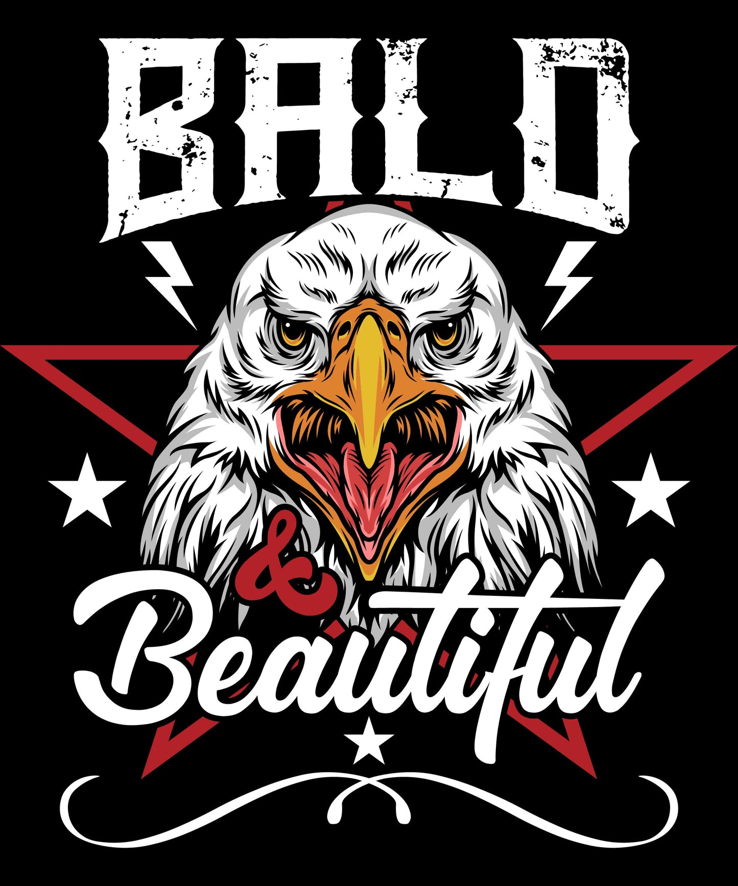 Bald N' Beautiful : Black Mug, 15oz