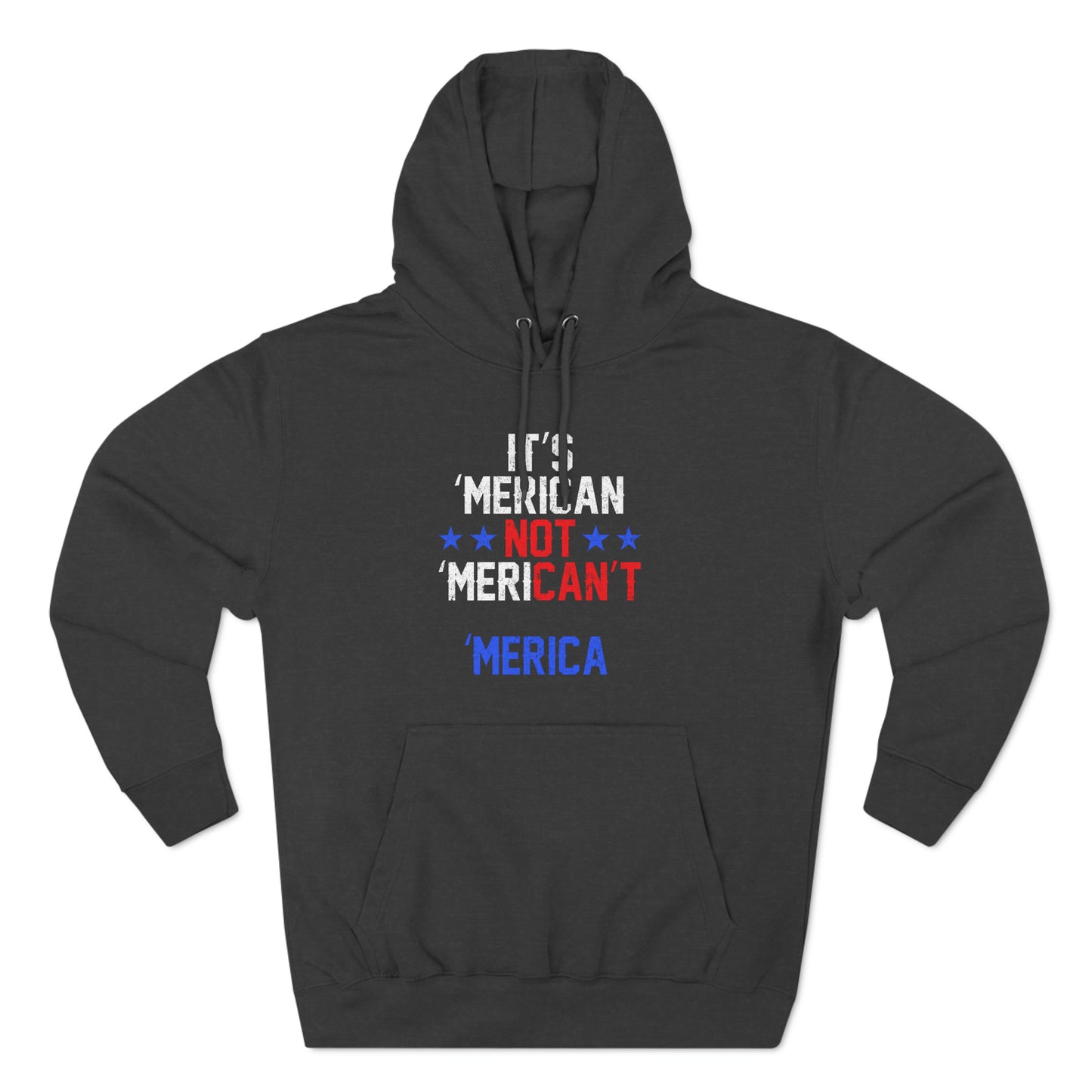 'Merican : Women's Three-Panel Fleece Hoodie