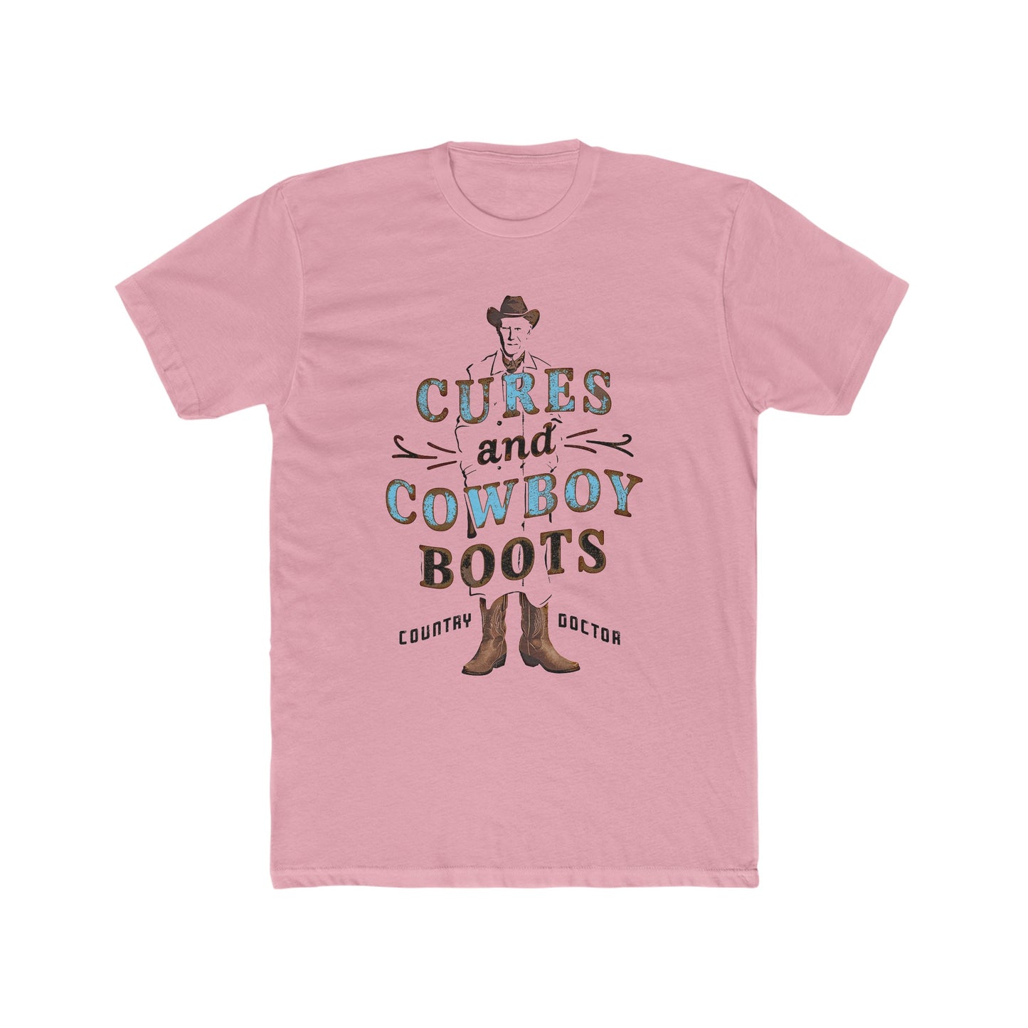 Cures & Cowboy Boots County Doc : Men's Cotton Crew Tee