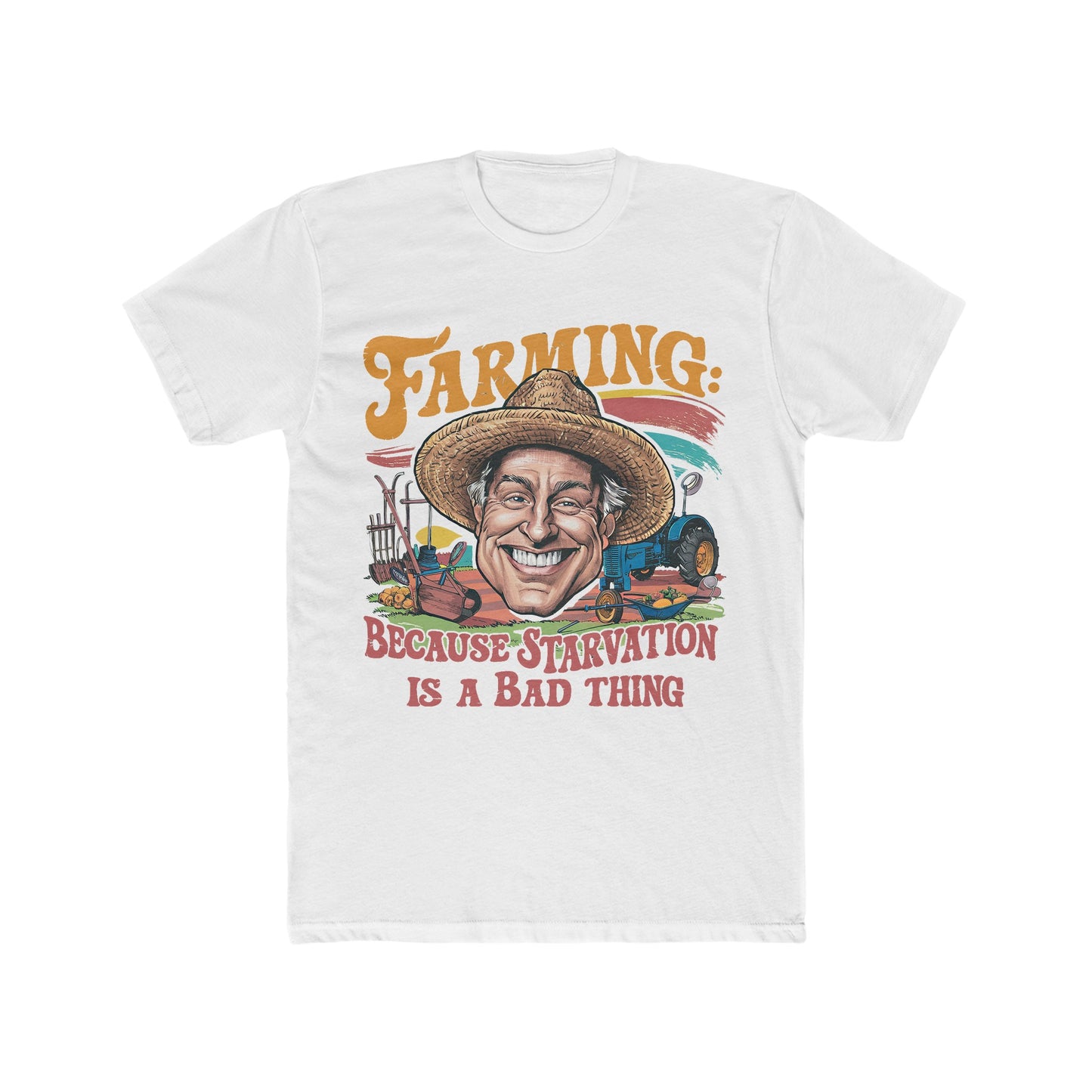 Starvation is a Bad Thing : Men's Cotton Crew Tee