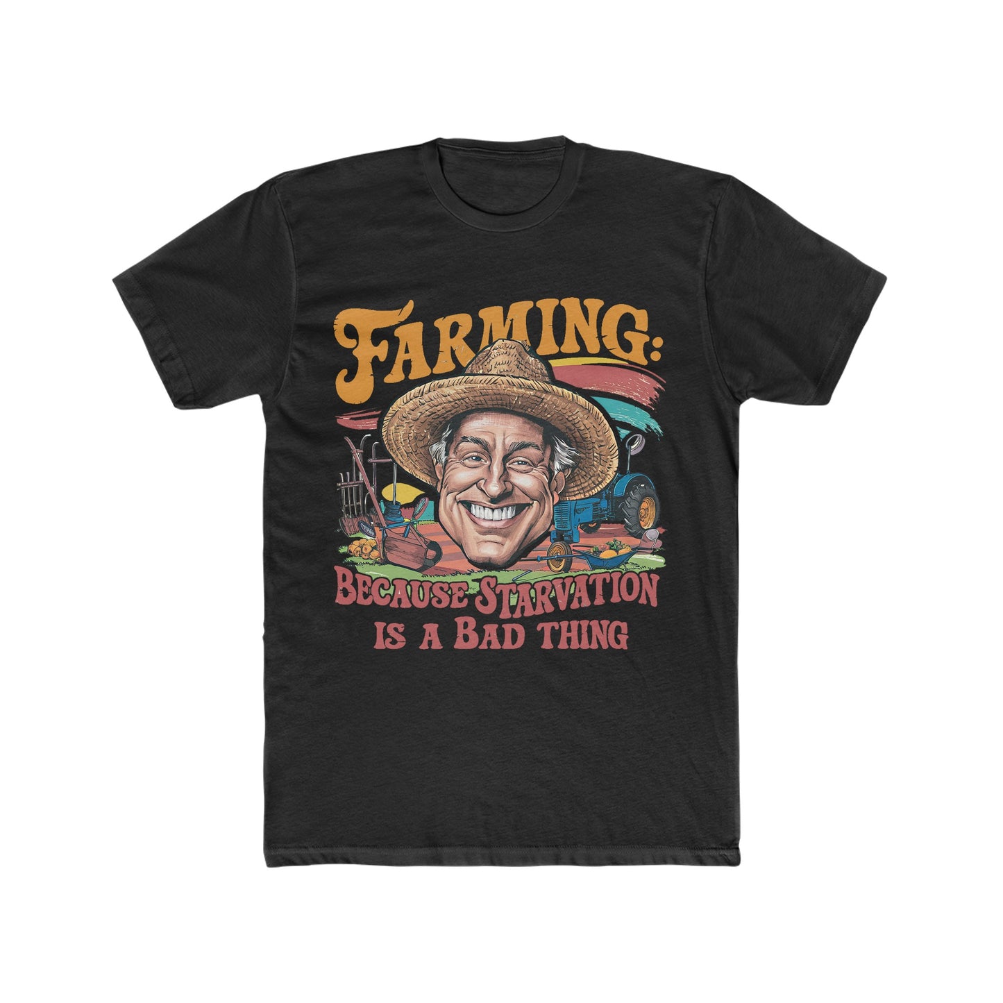 Starvation is a Bad Thing : Men's Cotton Crew Tee