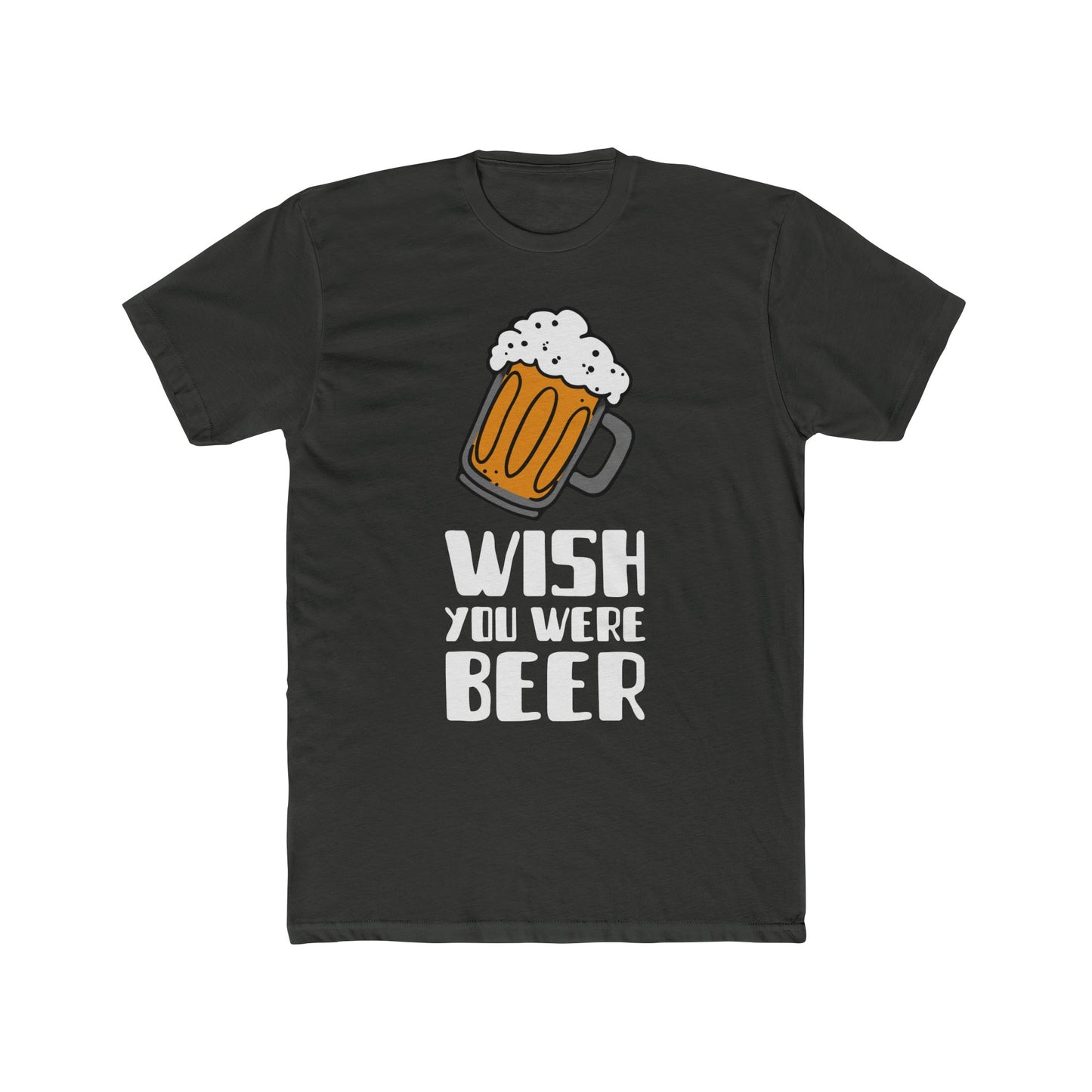 Wish You Were Beer : Men's Cotton Crew Tee