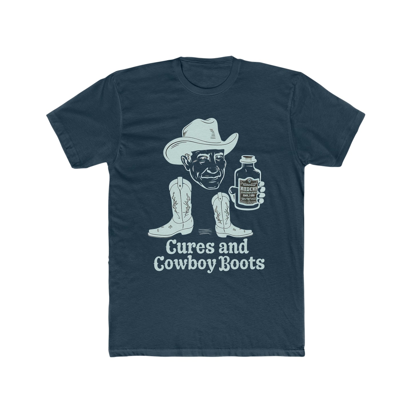 Cures & Cowboy Boots : Men's Cotton Crew Tee