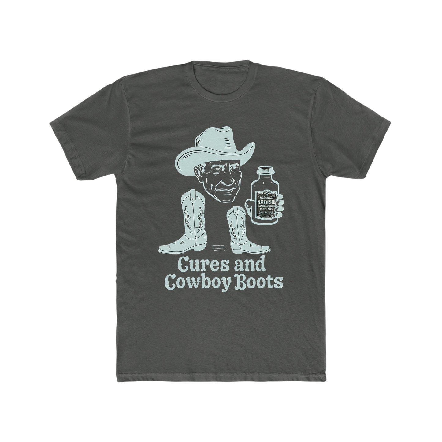 Cures & Cowboy Boots : Men's Cotton Crew Tee