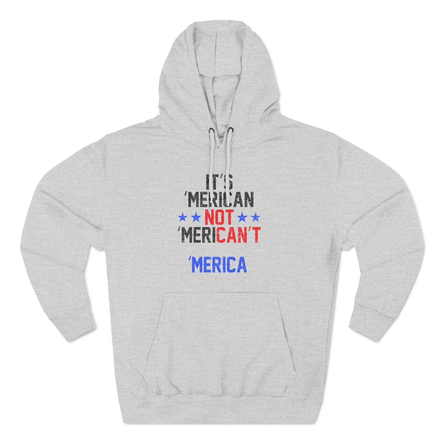 'Merican : Women's Three-Panel Fleece Hoodie