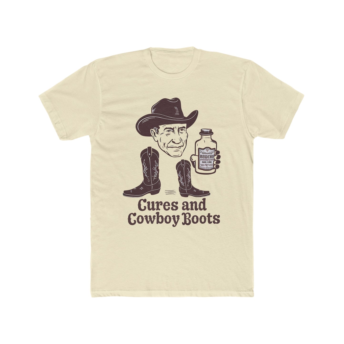 Cures & Cowboy Boots : Men's Cotton Crew Tee