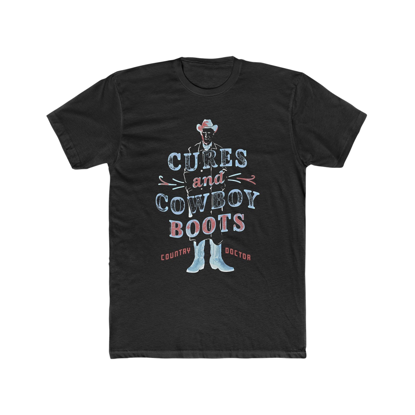 Cures & Cowboy Boots County Doc : Men's Cotton Crew Tee