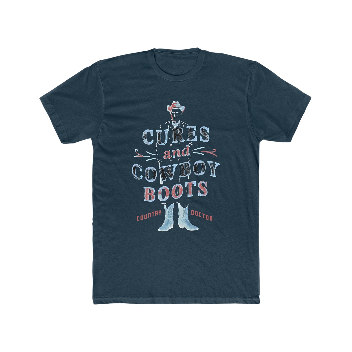 Cures & Cowboy Boots County Doc : Men's Cotton Crew Tee