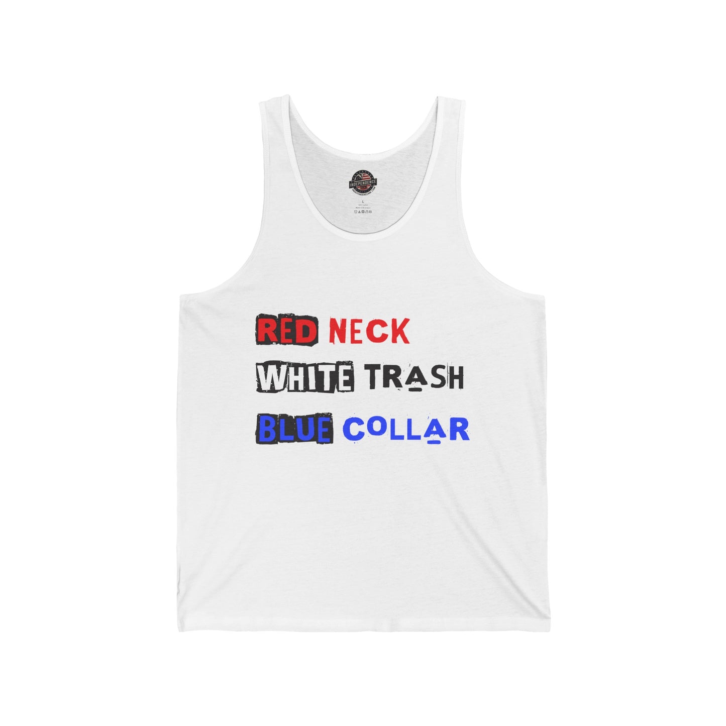 White Trash Red Neck : Men's Jersey Tank