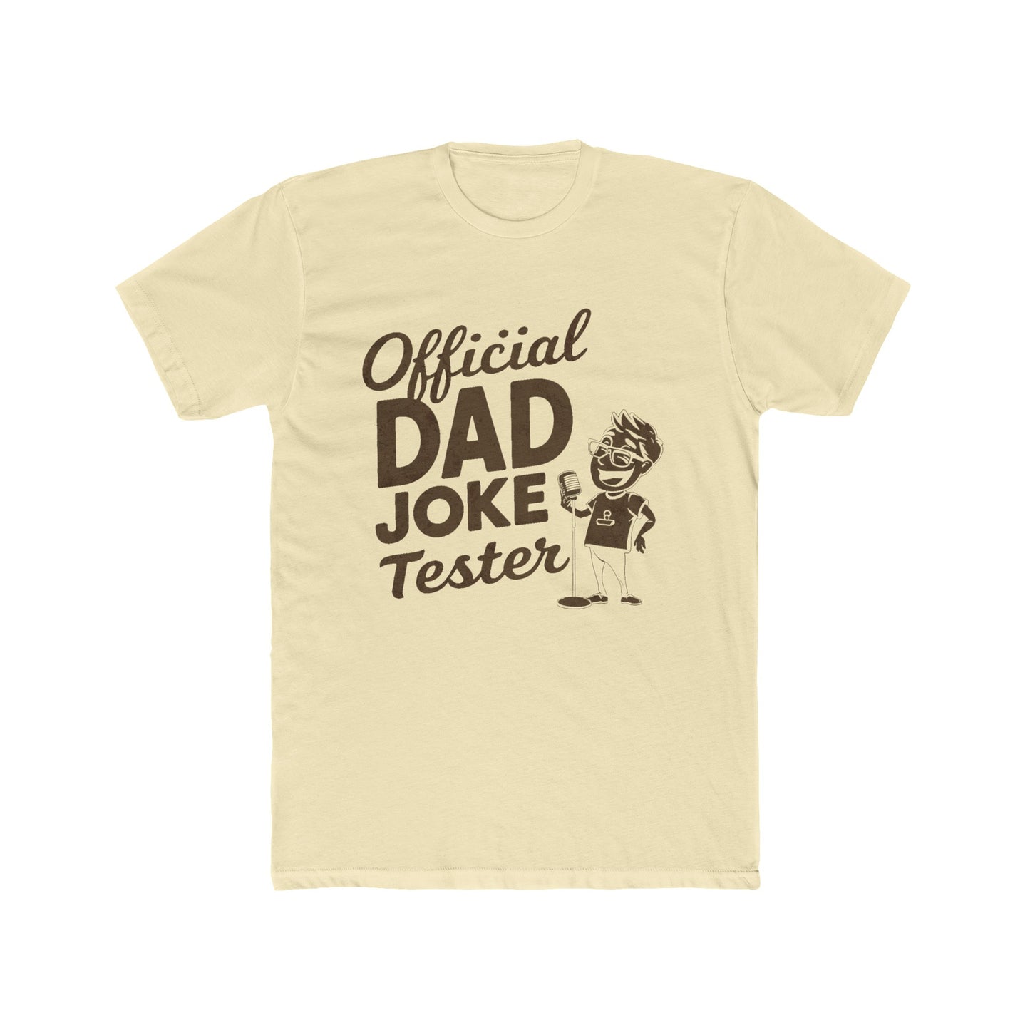 Official Dad Joke Tester : Men's Cotton Crew Tee