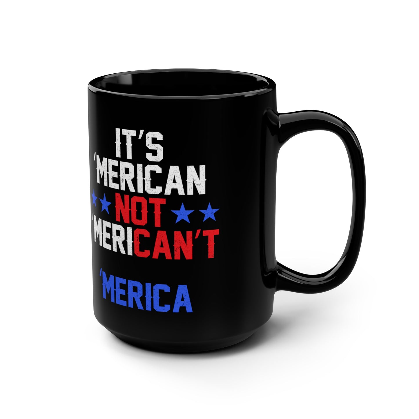 'Merican : Black Mug, 15oz