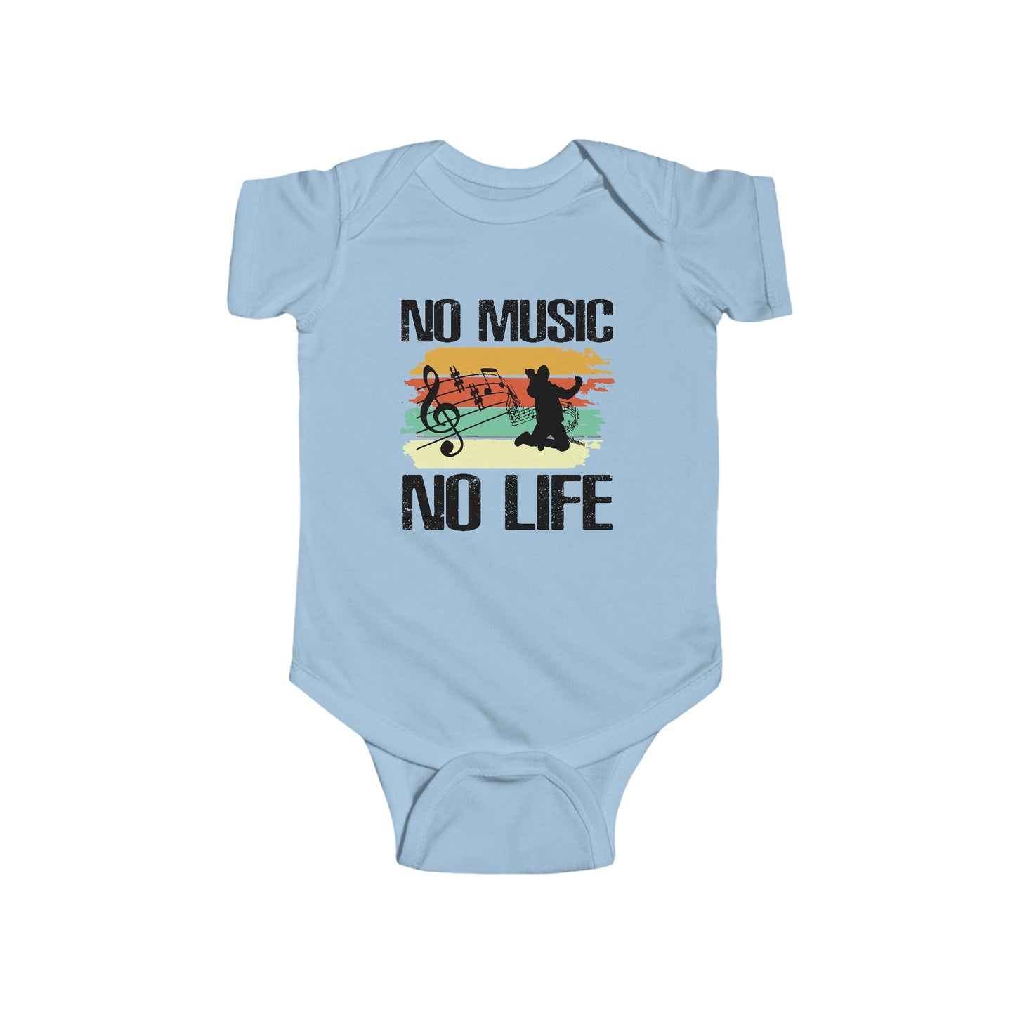 No Music No Life : Infant Fine Jersey Onesie / Bodysuit