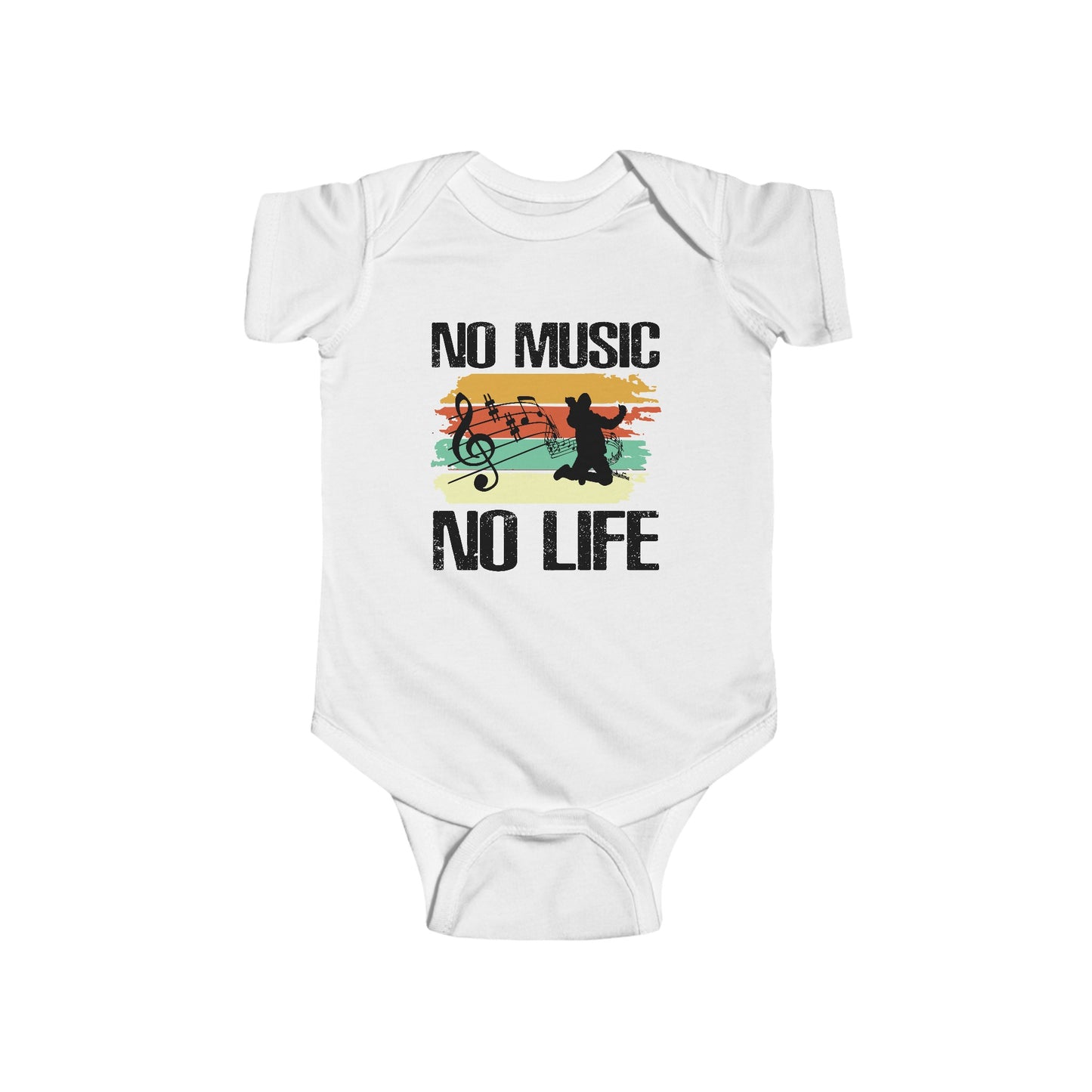 No Music No Life : Infant Fine Jersey Onesie / Bodysuit