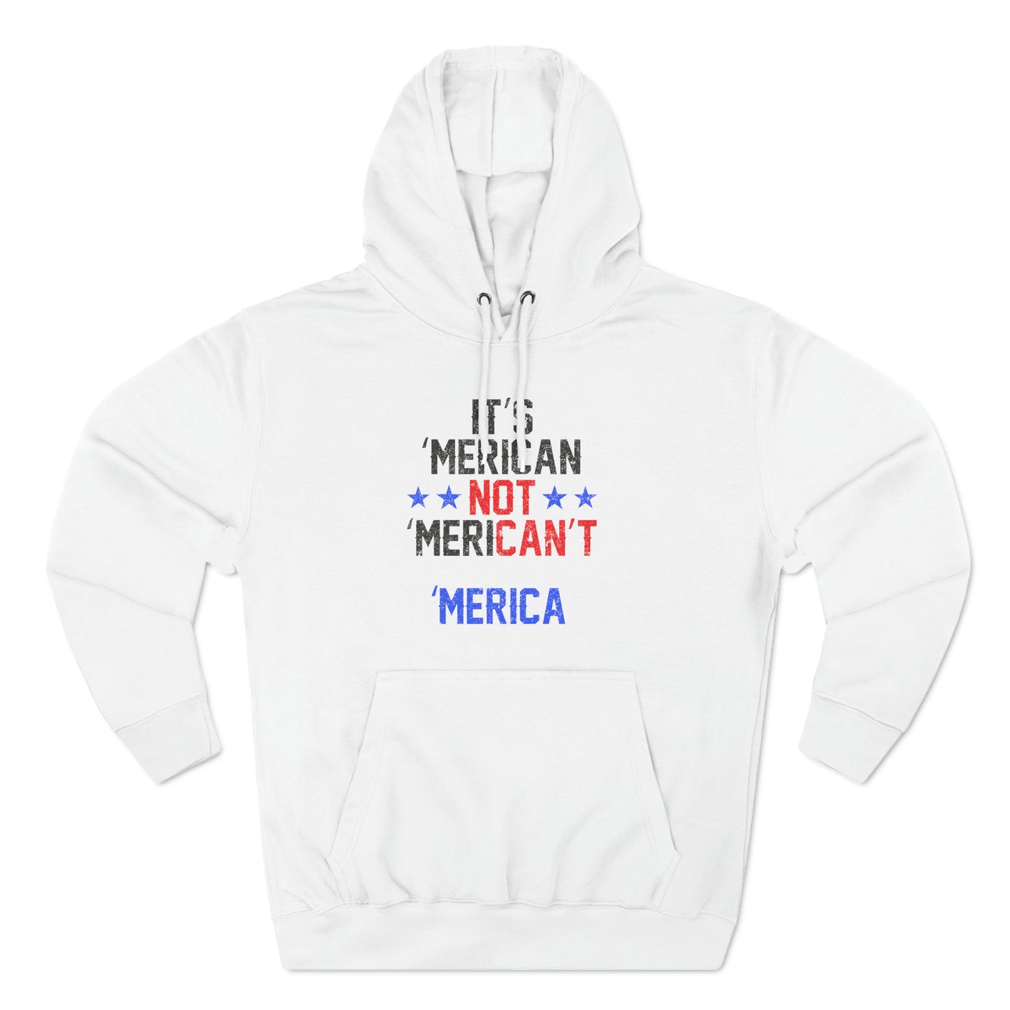 'Merican : Women's Three-Panel Fleece Hoodie