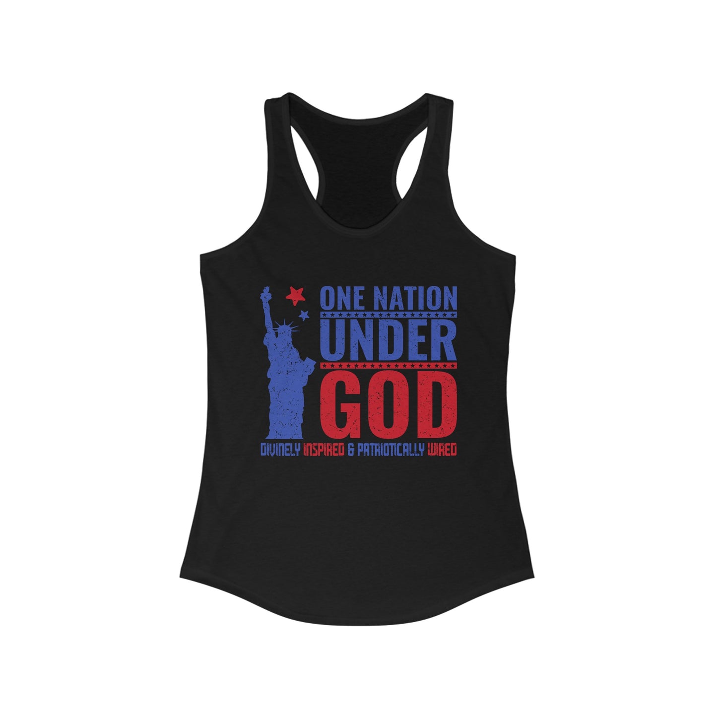 One Nation Under God : Women's Ideal Racerback Tank