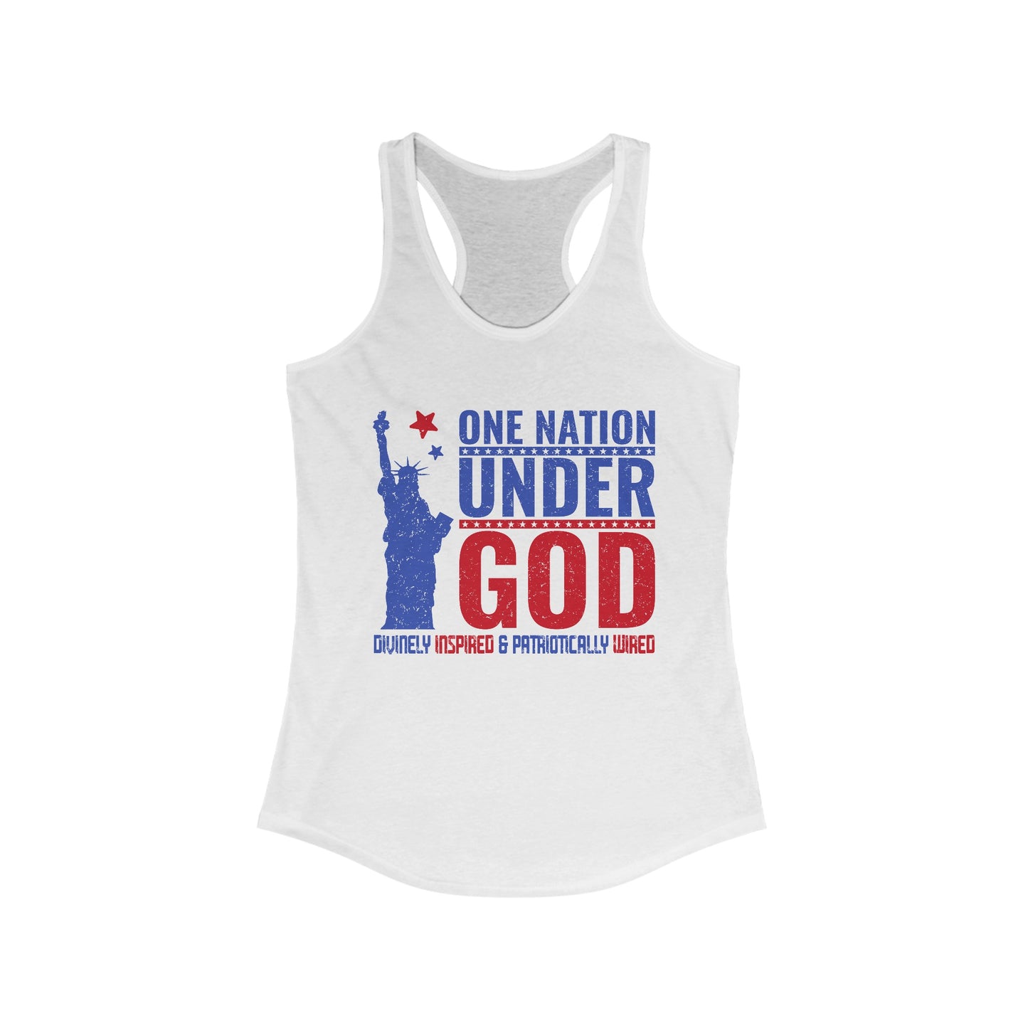 One Nation Under God : Women's Ideal Racerback Tank