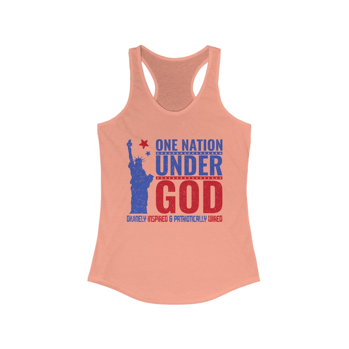 One Nation Under God : Women's Ideal Racerback Tank