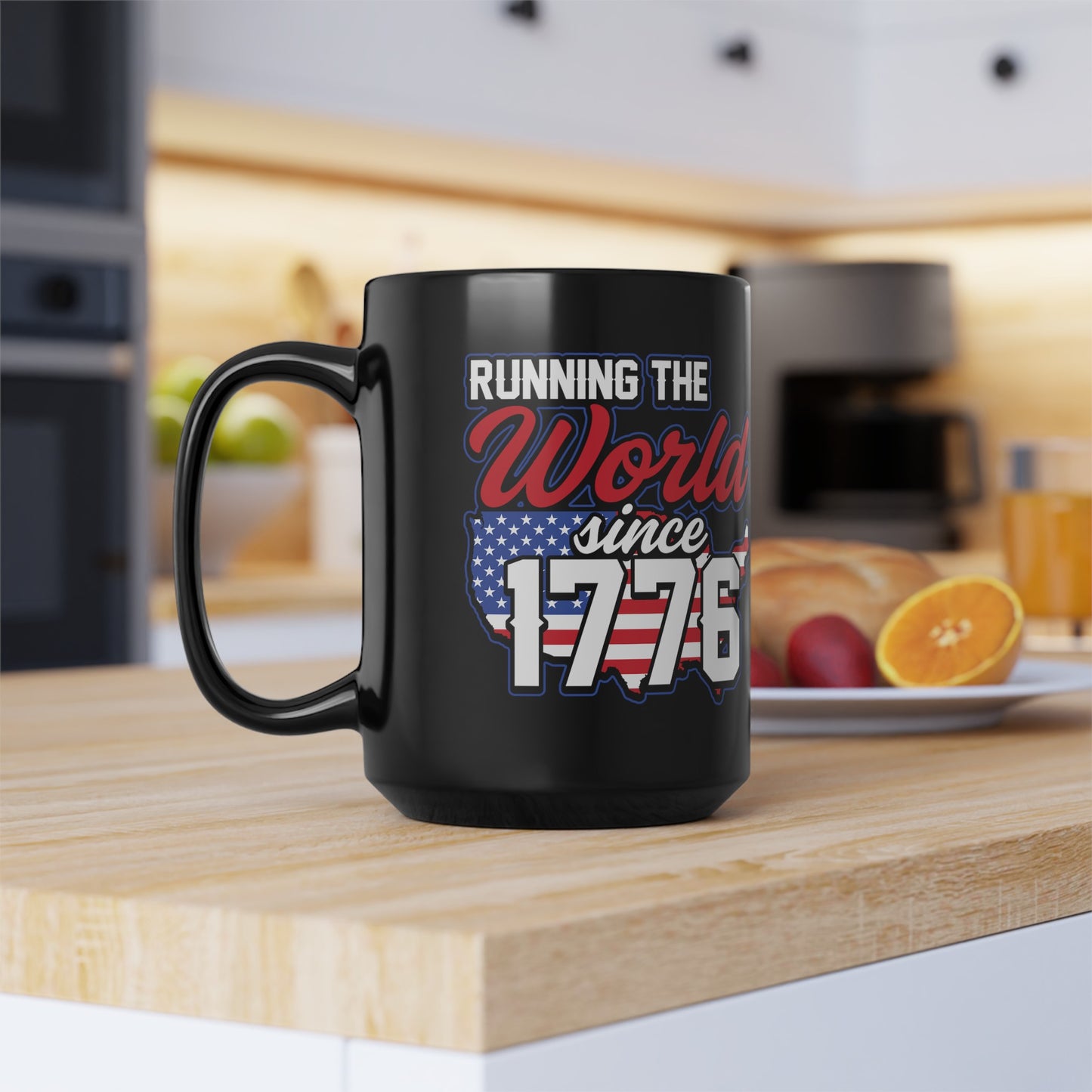 Since 1776 : Black Mug, 15oz