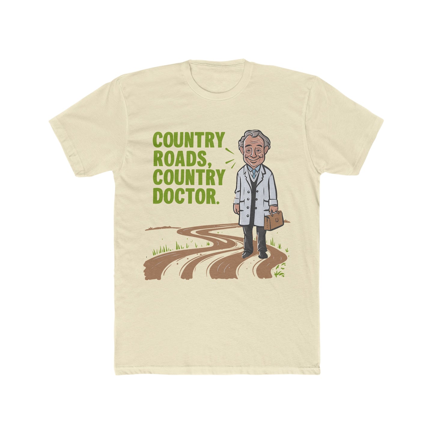 Country Road Country Doc  : Men's Cotton Crew Tee