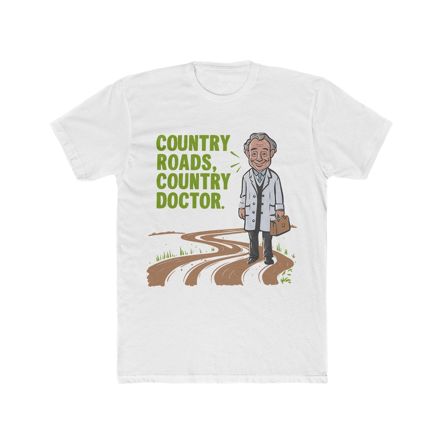 Country Road Country Doc  : Men's Cotton Crew Tee