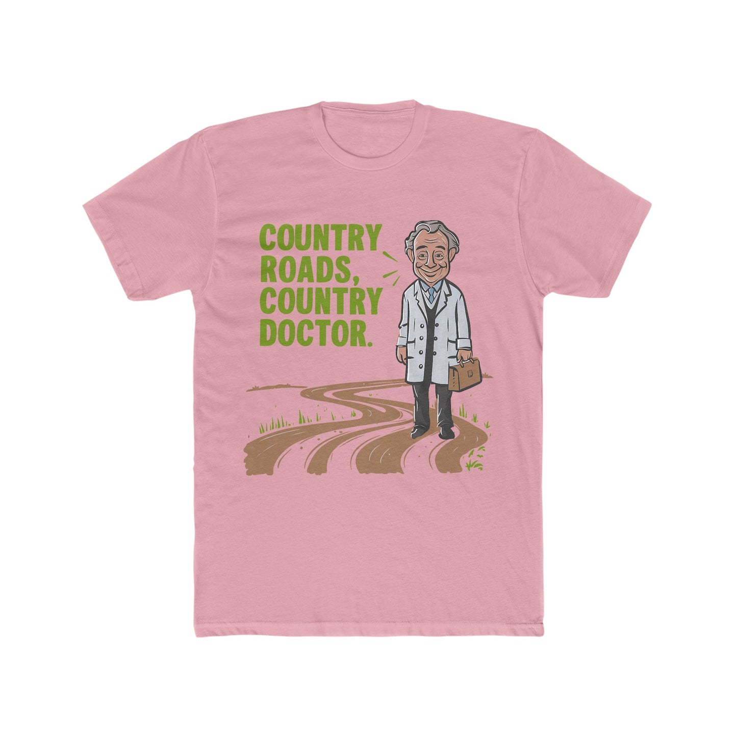 Country Road Country Doc  : Men's Cotton Crew Tee