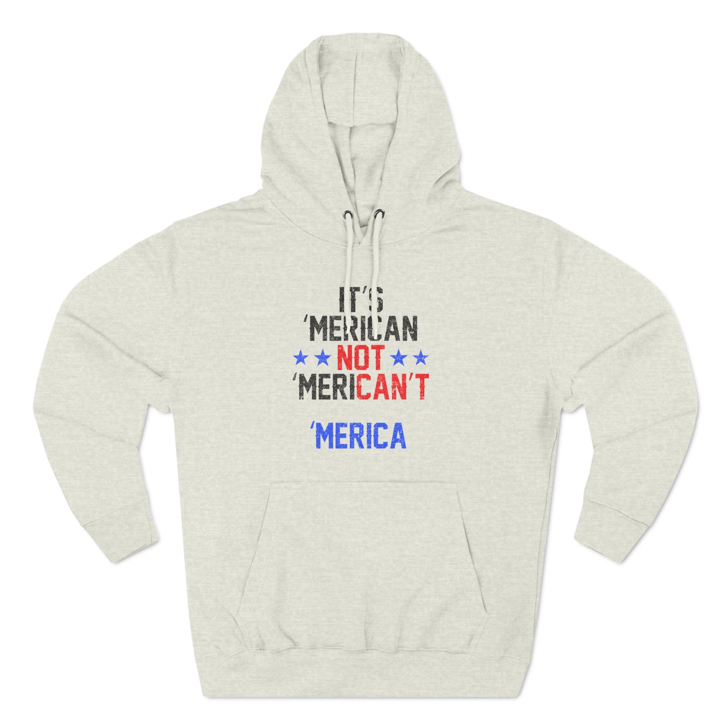 'Merican : Women's Three-Panel Fleece Hoodie