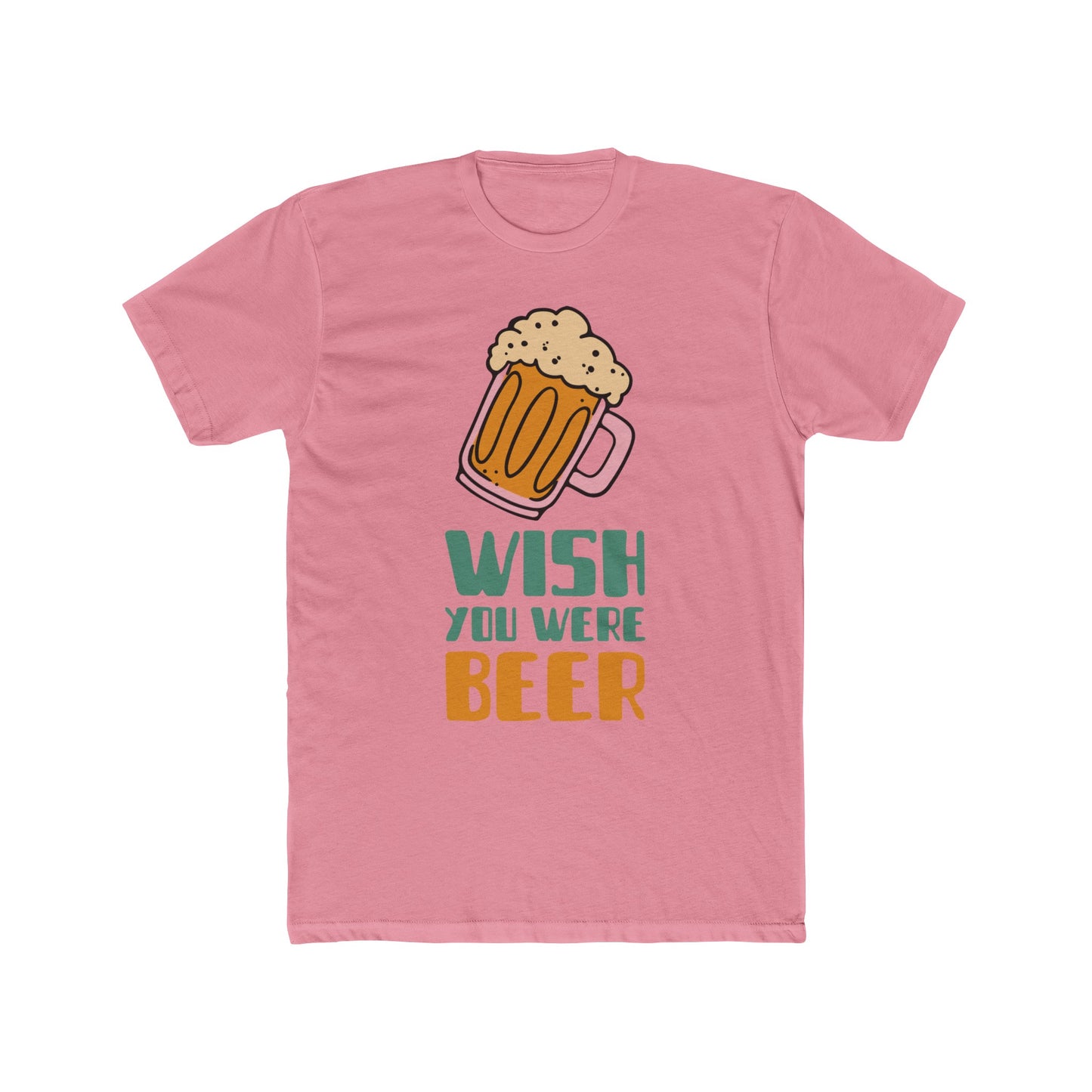 Wish You Were Beer : Men's Cotton Crew Tee