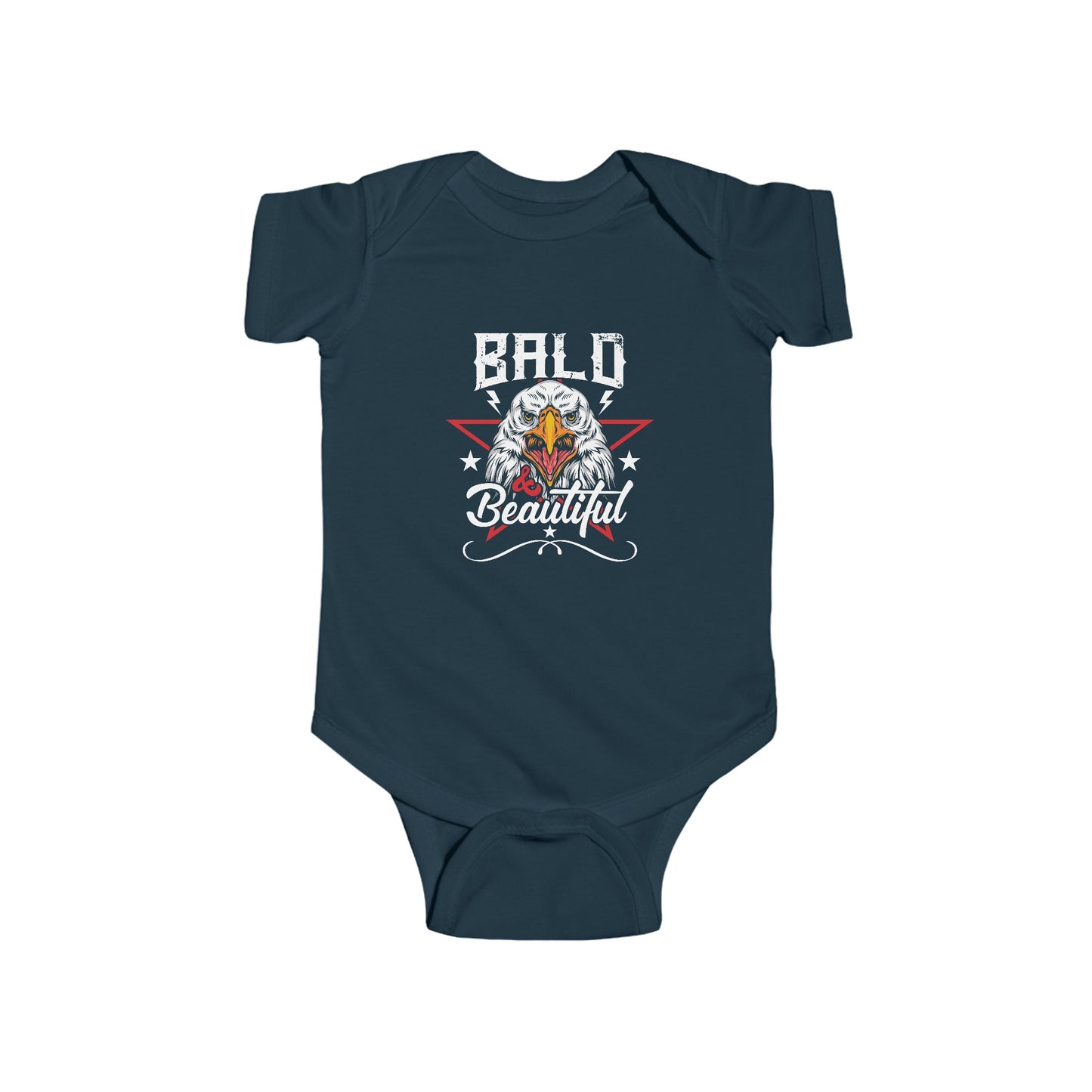 Bald N' Beautiful : Infant Fine Jersey Onesie / Bodysuit