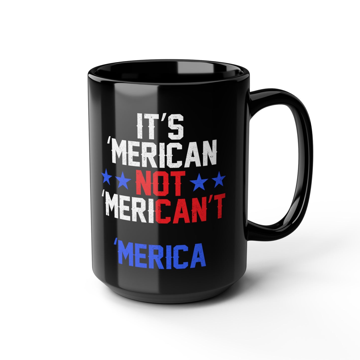 'Merican : Black Mug, 15oz