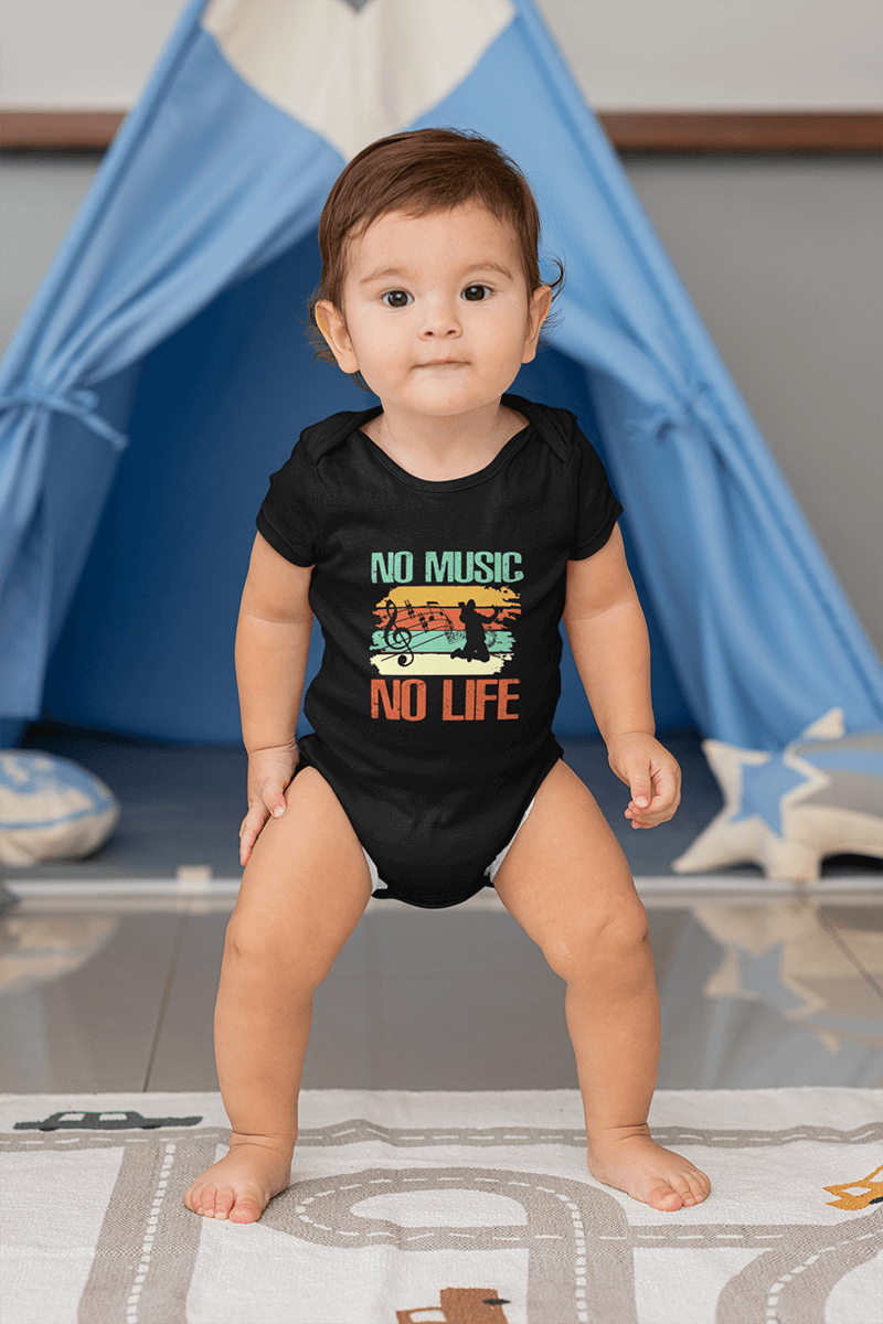 No Music No Life : Infant Fine Jersey Onesie / Bodysuit