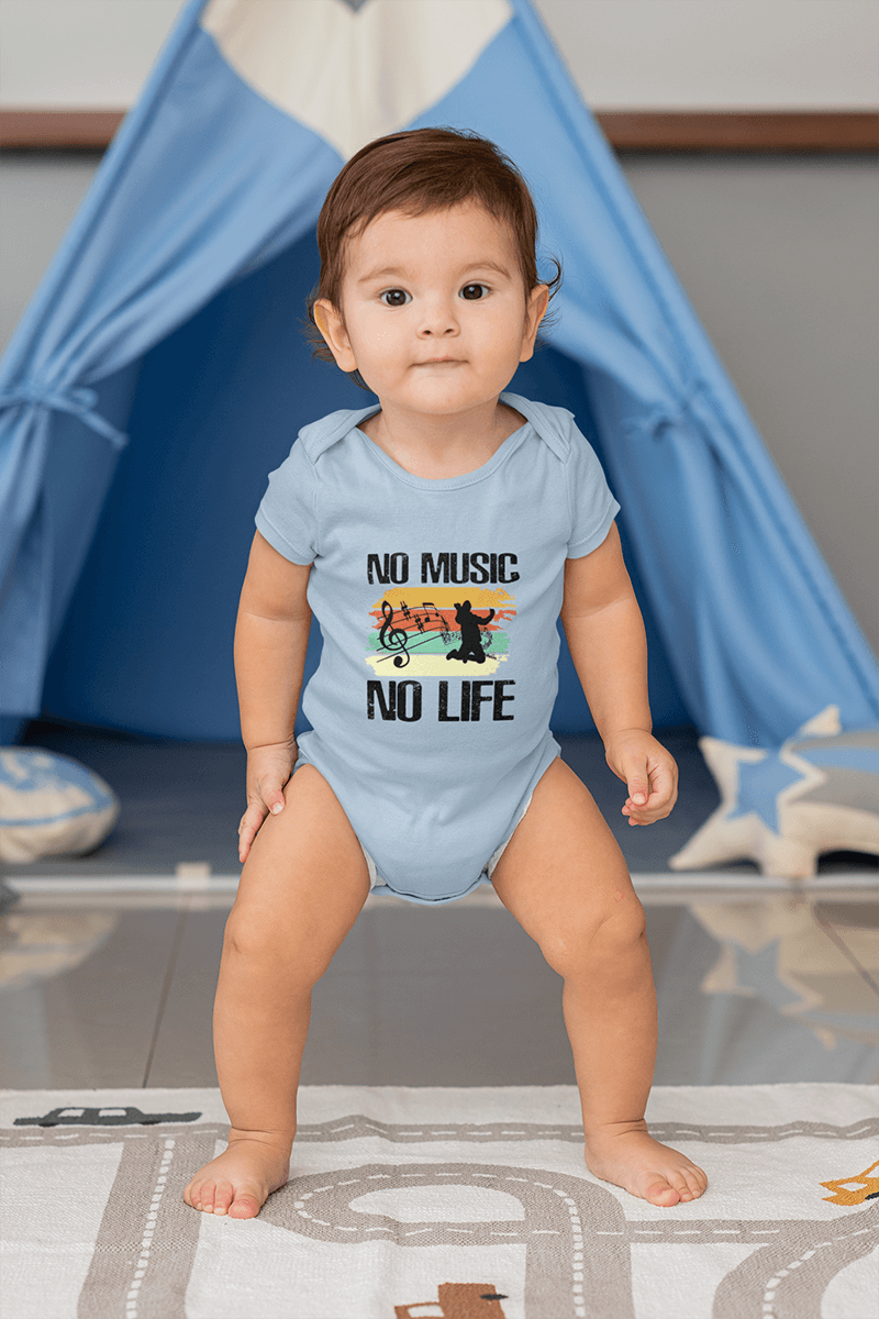 No Music No Life : Infant Fine Jersey Onesie / Bodysuit