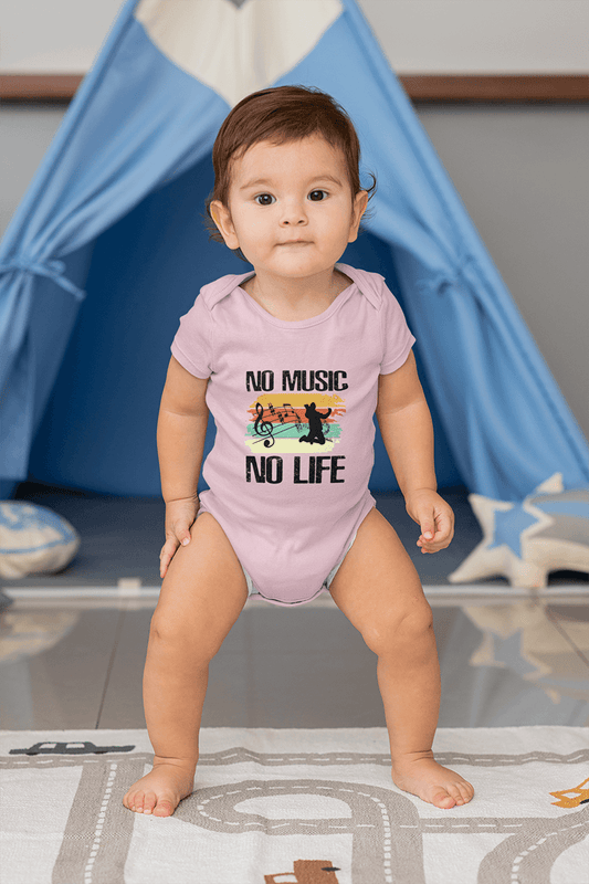 No Music No Life : Infant Fine Jersey Onesie / Bodysuit