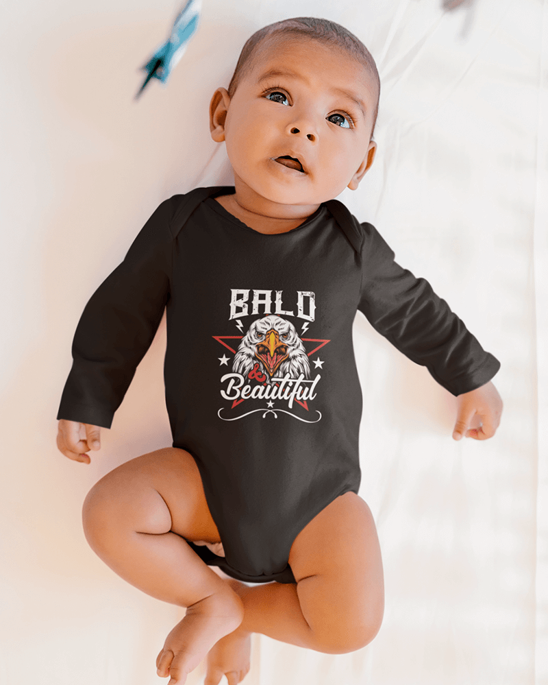 Bald N' Beautiful : Infant Fine Jersey Onesie / Bodysuit