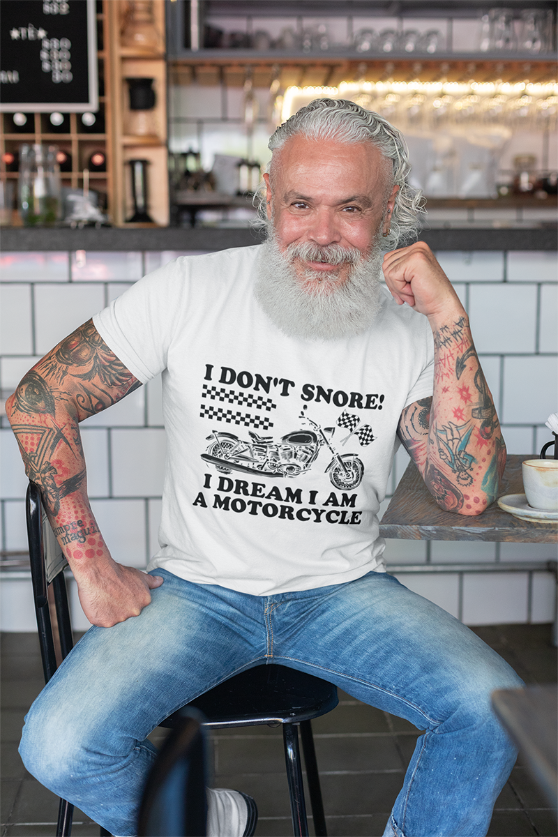 I Don't Snore : Men's Cotton Crew Tee