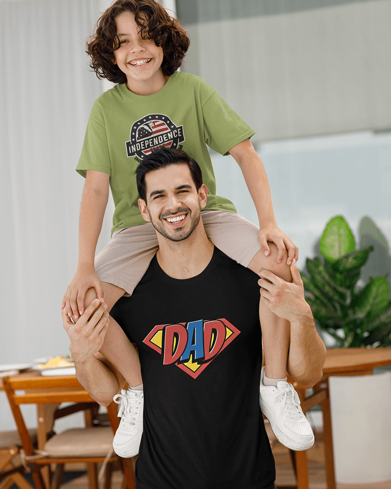 Super Dad : Men's Cotton Crew Tee