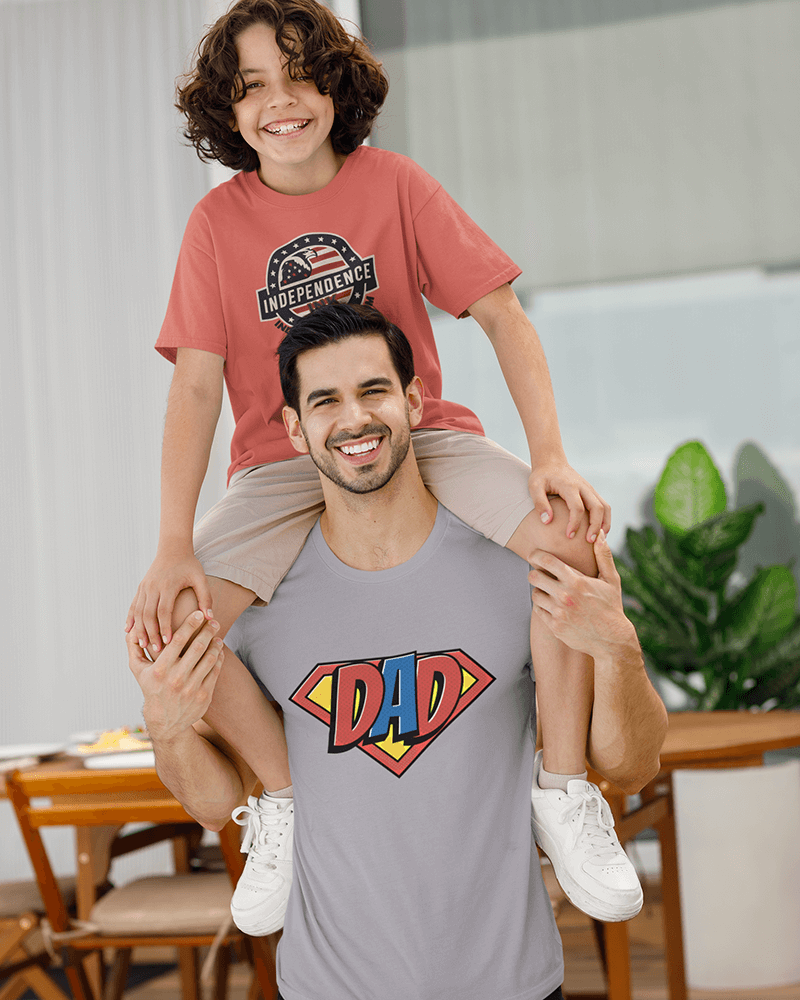 Super Dad : Men's Cotton Crew Tee