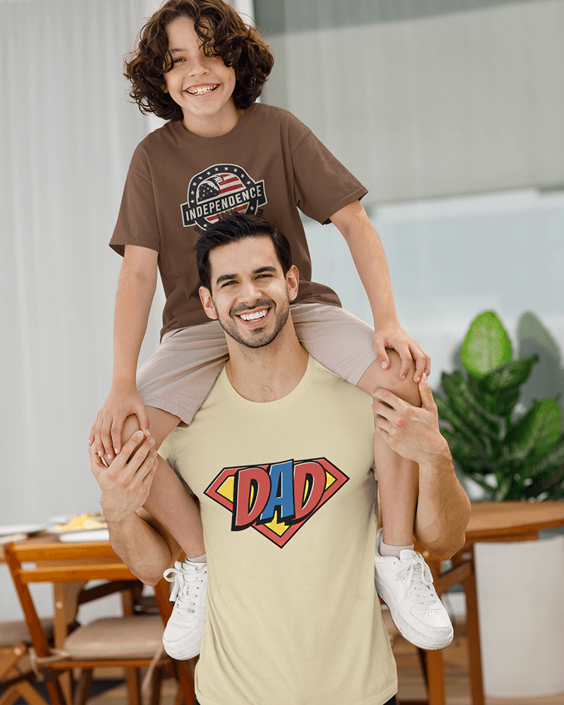 Super Dad : Men's Cotton Crew Tee