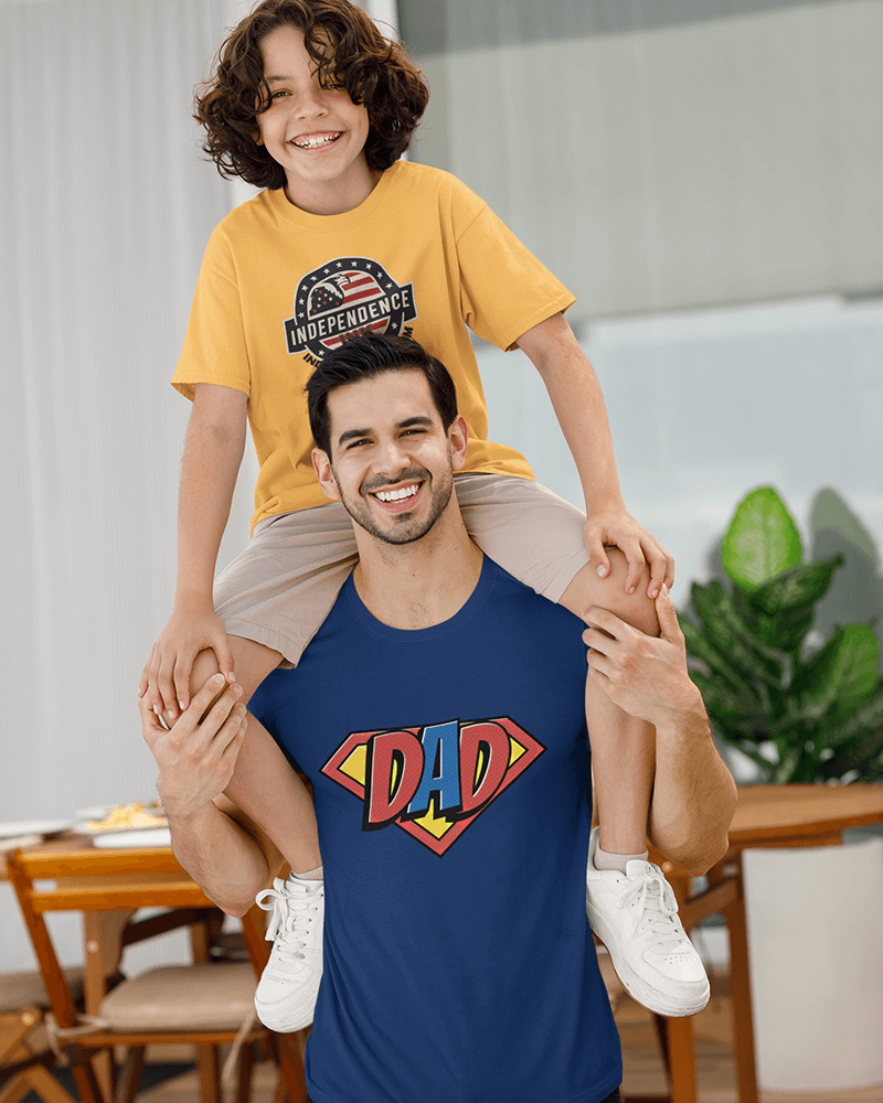 Super Dad : Men's Cotton Crew Tee