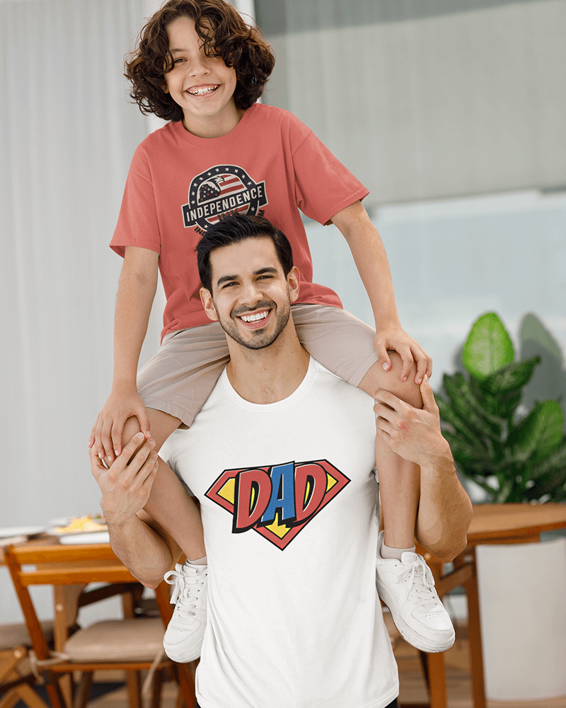 Super Dad : Men's Cotton Crew Tee