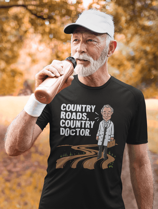 Country Road Country Doc  : Men's Cotton Crew Tee