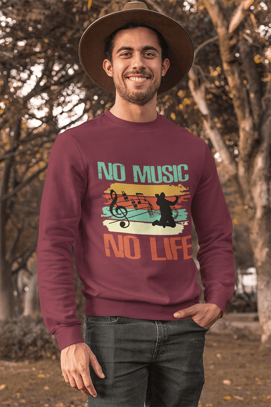 No Music No Life : Men's Champion Sweatshirt