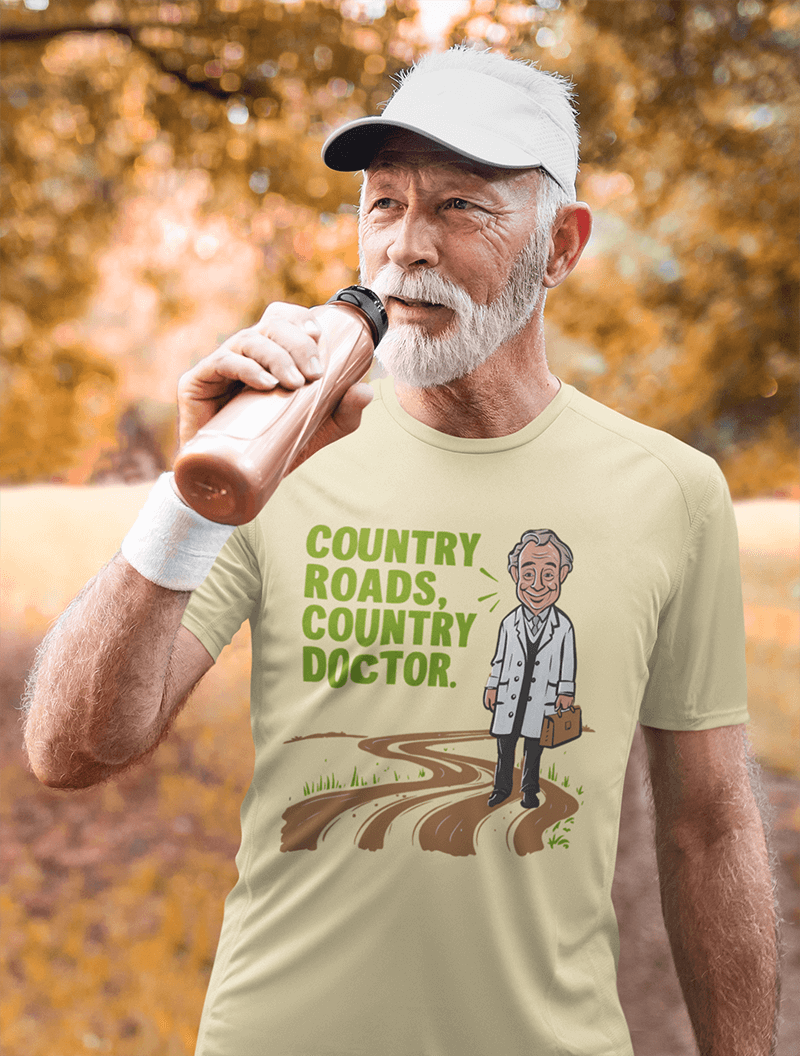 Country Road Country Doc  : Men's Cotton Crew Tee