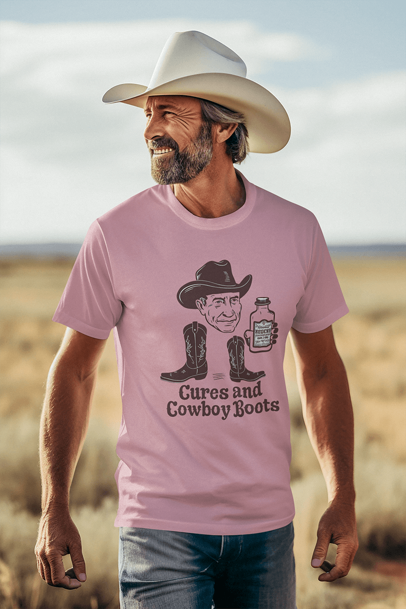 Cures & Cowboy Boots : Men's Cotton Crew Tee