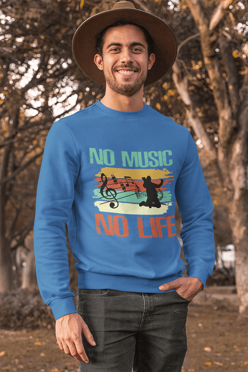 No Music No Life : Men's Champion Sweatshirt