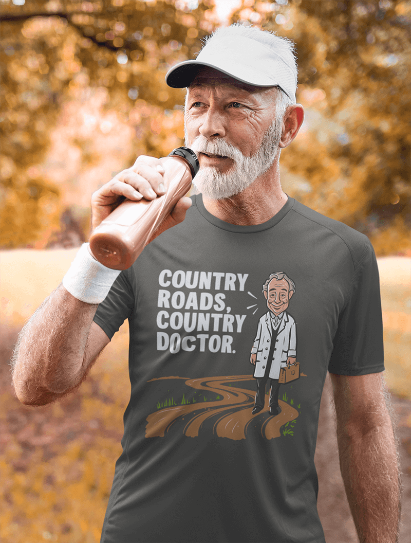 Country Road Country Doc  : Men's Cotton Crew Tee