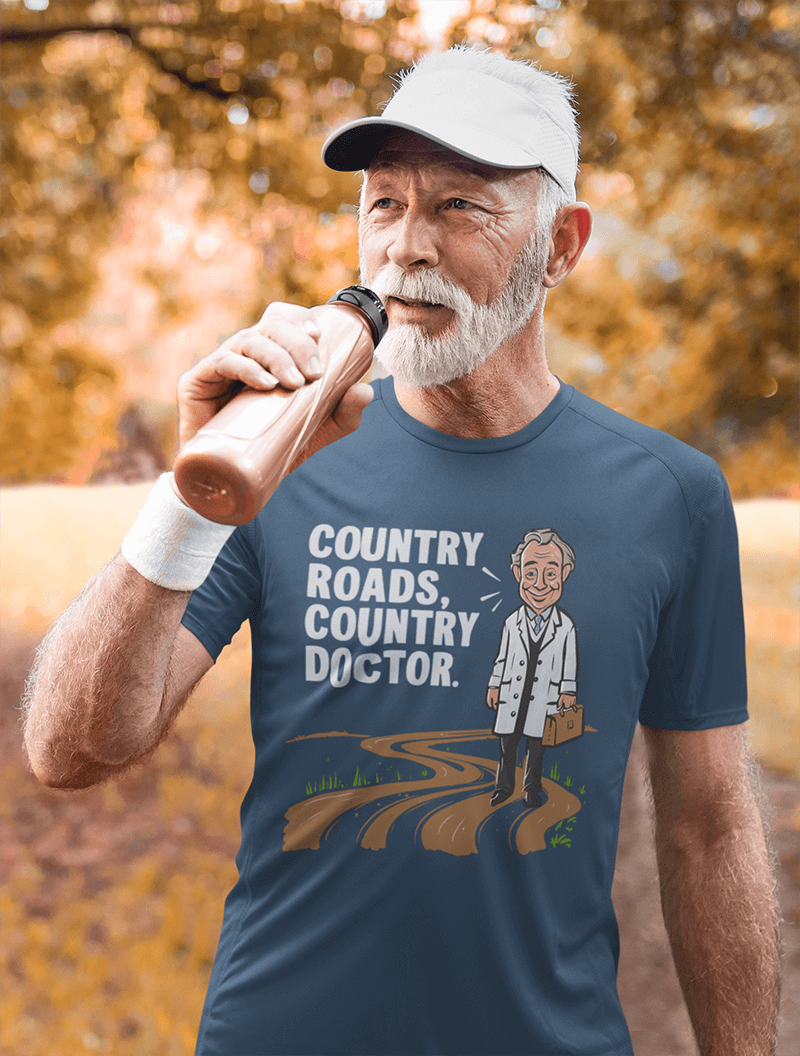 Country Road Country Doc  : Men's Cotton Crew Tee