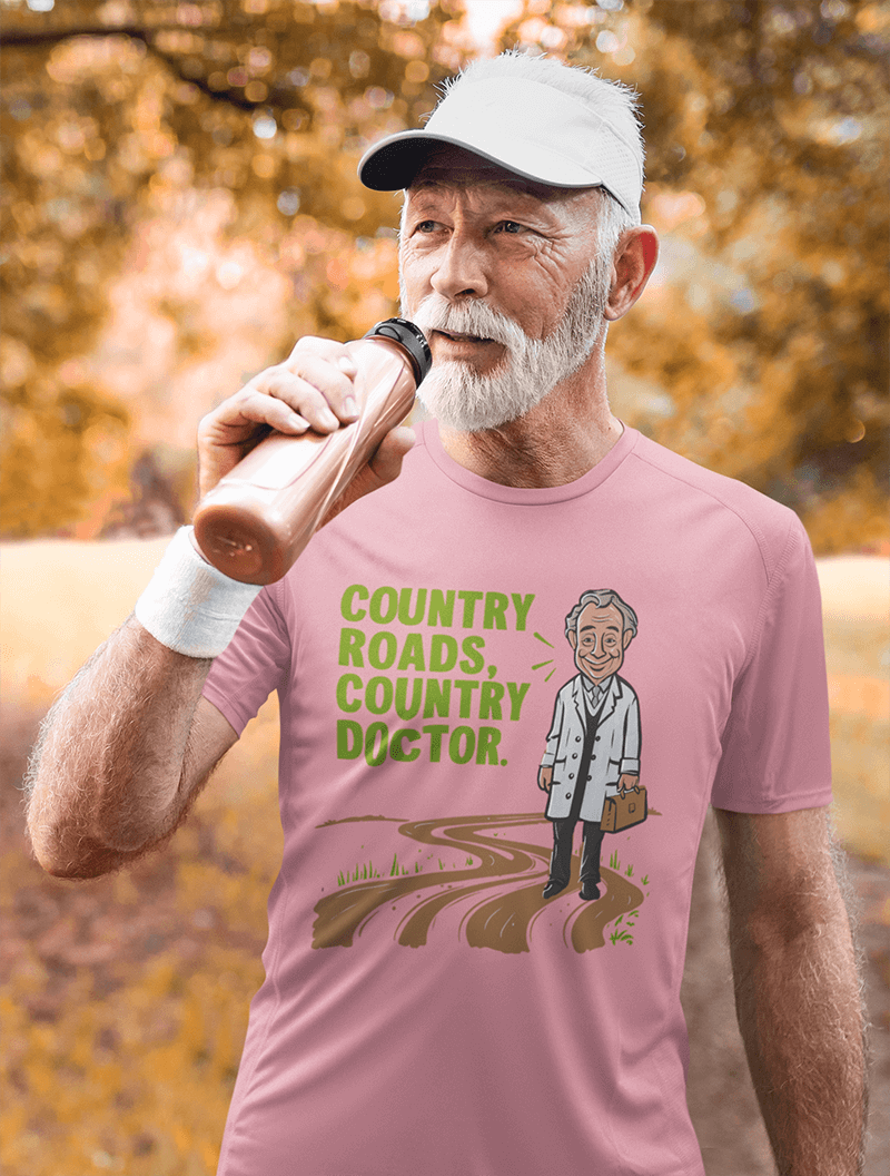 Country Road Country Doc  : Men's Cotton Crew Tee